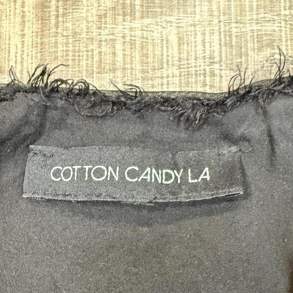 Black Textured Mini Dress – Cotton Candy LA – Size L - Picture 3 of 8